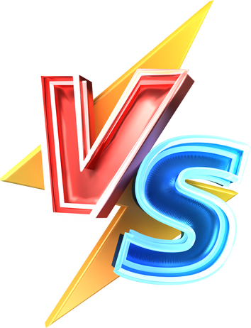 Versus vs symbol 3D illustration
